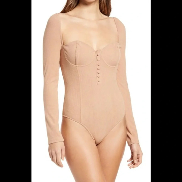 Malone Ribbed Bodysuit by 4th & Reckless, NWT - Picture 2 of 12